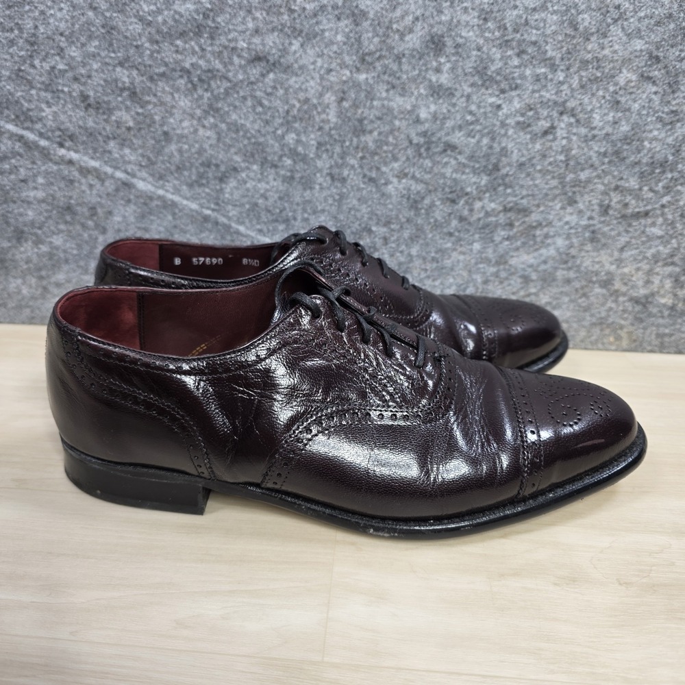 Vintage‎ Weyenberg Massagic Cap Toe Oxfords Brown Leather Size 8.5 D